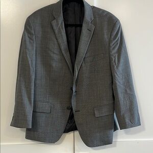 Gray Wool Sport Coat with Notched Lapels - 44 Slim